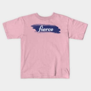 fierce on blue Kids T-Shirt